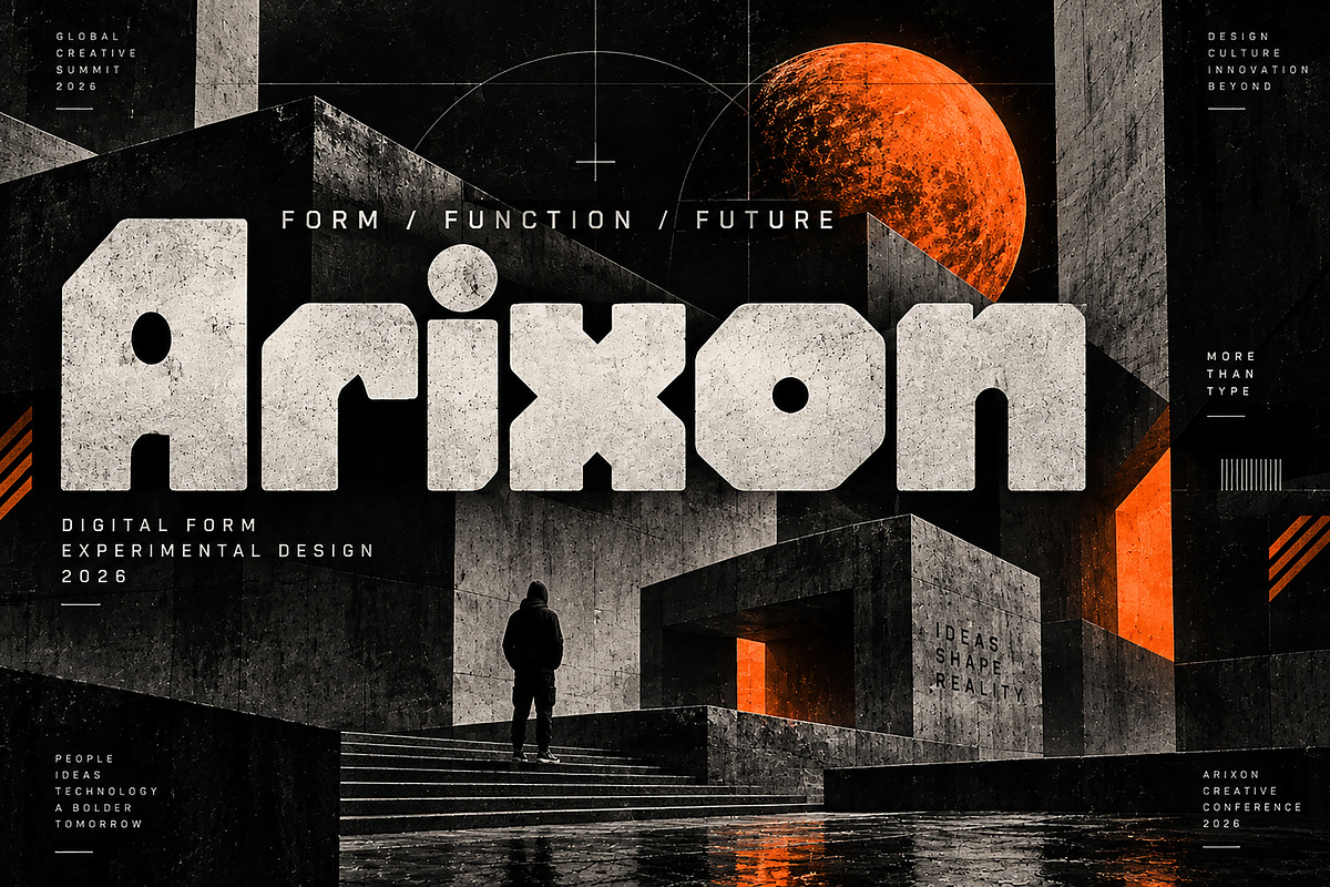 Arixon – Bold Display Font, a Script Font by Wow Magic (Photo 4 of 5)