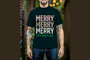 Merry Merry Christmas T-Shirt Design, a Graphic by Vector Portal (Thumbnail 4 of 6)