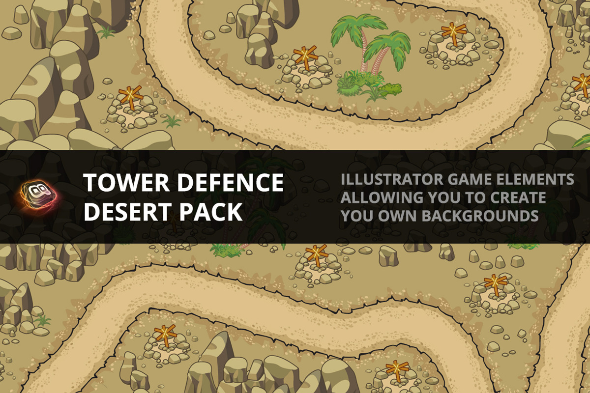 Tower Defence - Desert Pack 1, an Illustration by quicky (Photo 1 of 4)