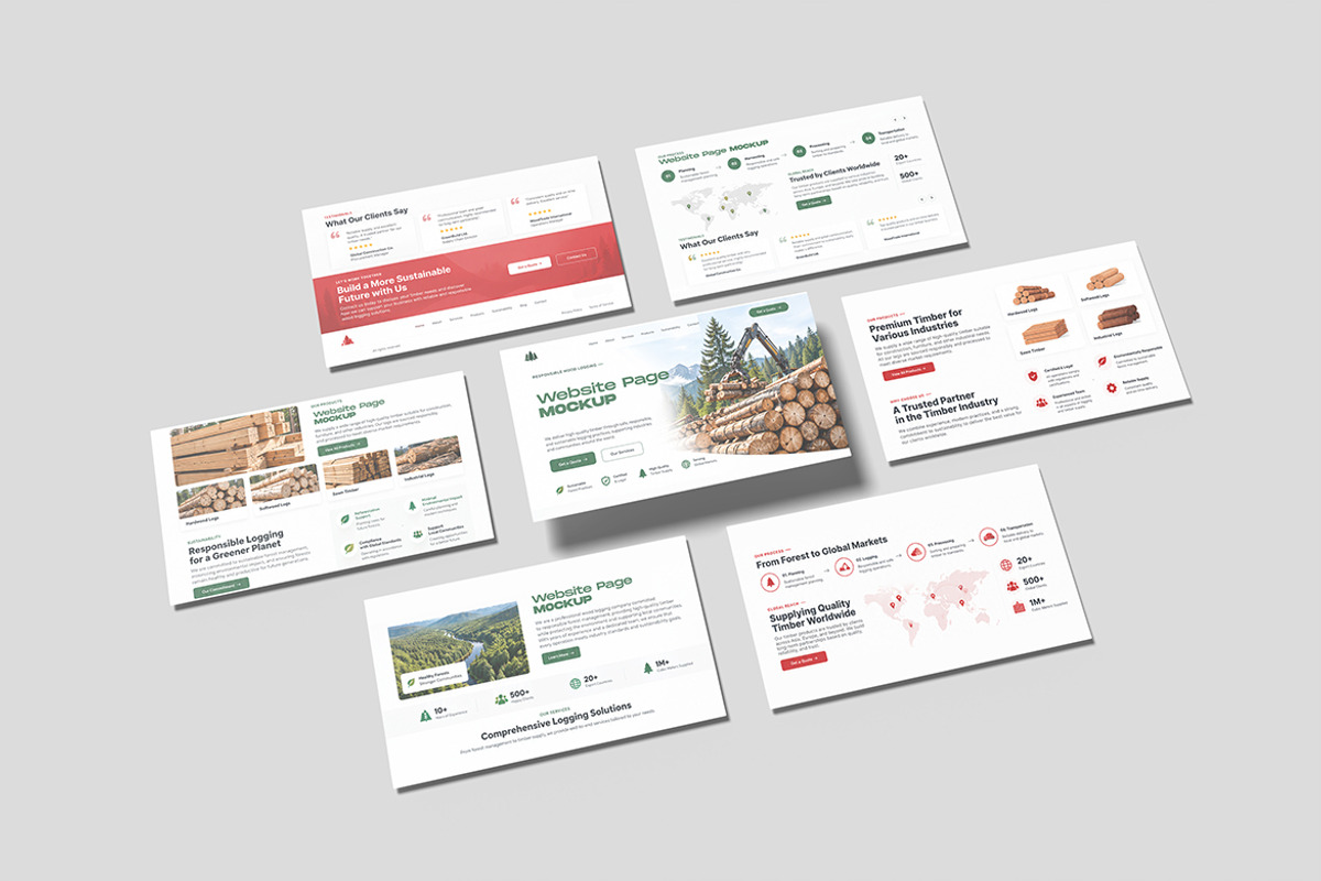 Clean Website Pages Mockup, a Mac Mockup by My Code Std (Photo 2 of 5)