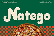 Natego - Food Branding Font, a Sans Serif Font by Pandeka Studio (Thumbnail 1 of 9)