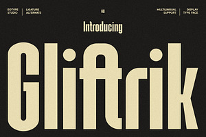 Gliftrik - Condensed San Serif