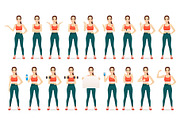 Sport woman kit, a Healthcare Illustration by Volha Hlinskaya (Thumbnail 2 of 3)