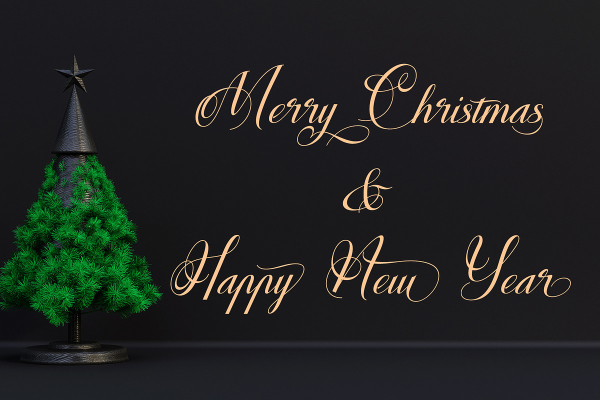 Christmas Faithful, a Script Font by Letterara (Photo 4 of 12)
