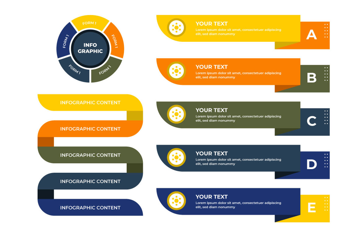 Modern Business Infographic Template, a Presentation Template by Mightyfire