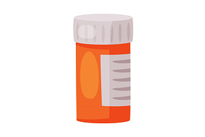 Plastic Medicine Bottle, a Healthcare Illustration by TopVectors