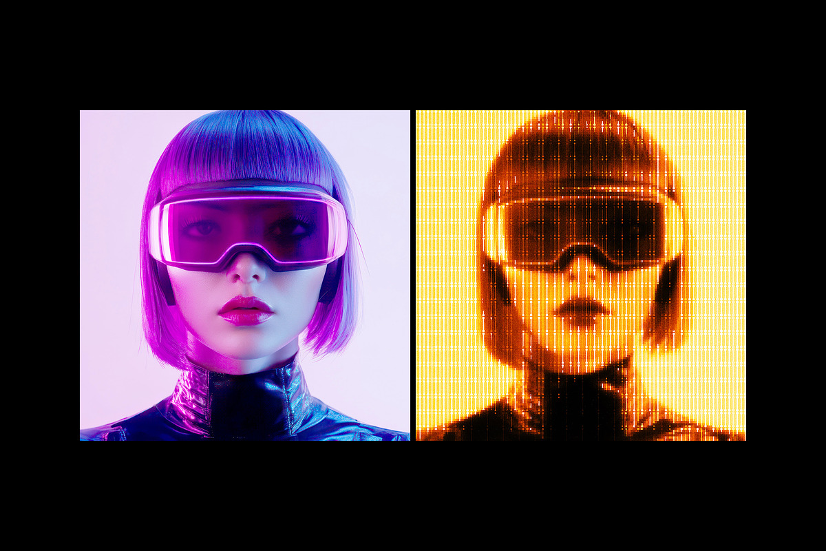 Cyber Photo Effect, a Layer Style Add-On by Design Squad | Creative Market