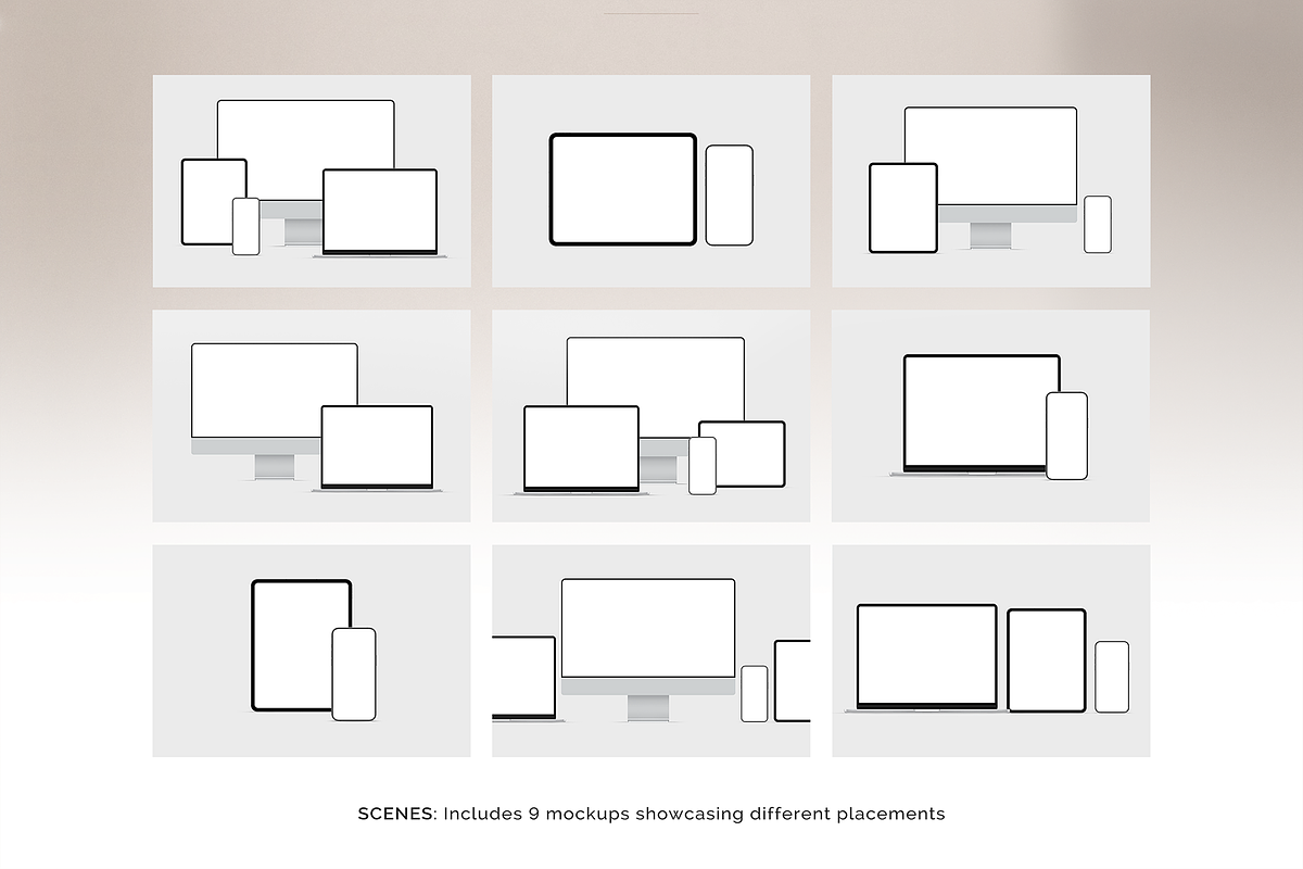Multi Device Scene Creator +9 Scenes, a Device Mockup by Limitless Design (Photo 2 of 13)