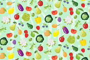 Fruits, vegetables and berries, a Pattern Graphic by merion_merion (Thumbnail 3 of 4)