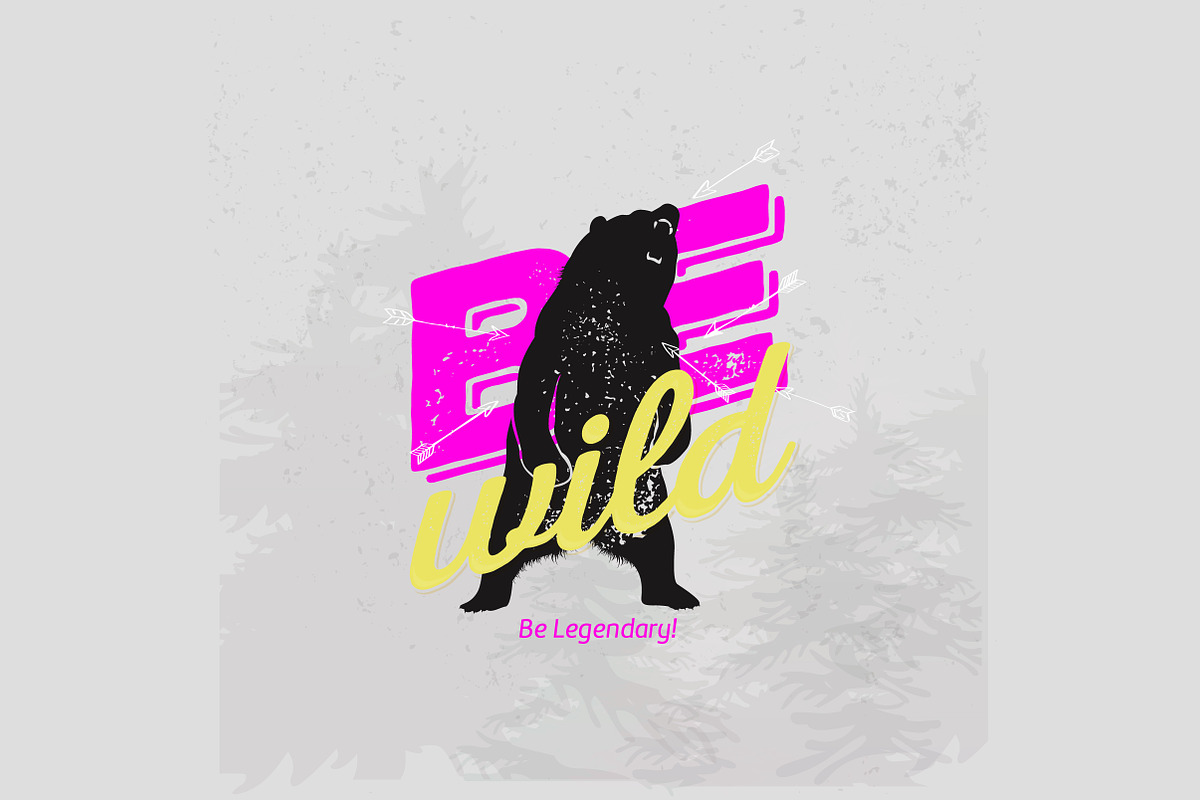 Retro alphabet - with wild animals, an Animal Illustration by Noka Studio (Photo 1 of 5)