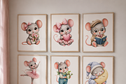Cute Mouse clipart Bundle, an Object Illustration by HeavensStar (Thumbnail 5 of 8)