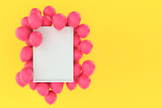 Festive Mockups with Balloons, a Print Template by Aedon Design (Thumbnail 5 of 5)