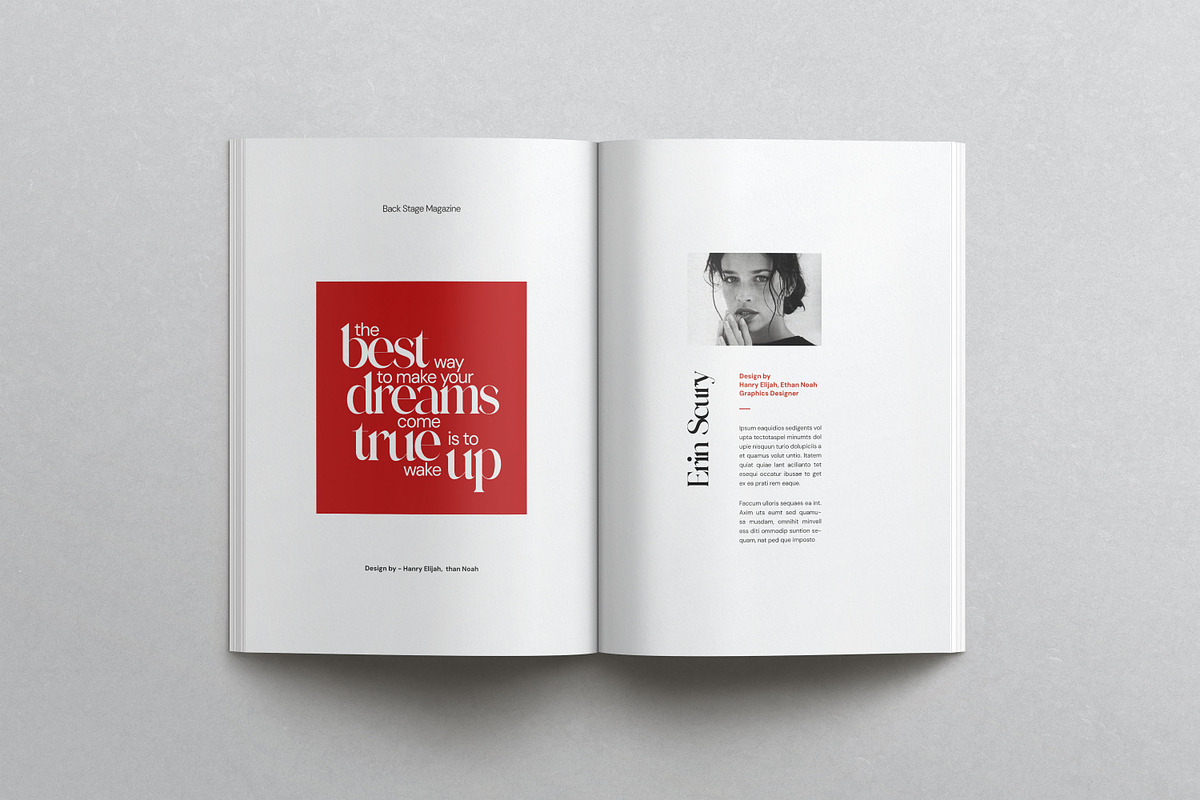 Back Stage Magazine Template preview 7