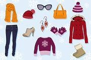 Winter Clothing Collection, an Object Graphic by Rosa Puchalt (Thumbnail 2 of 3)