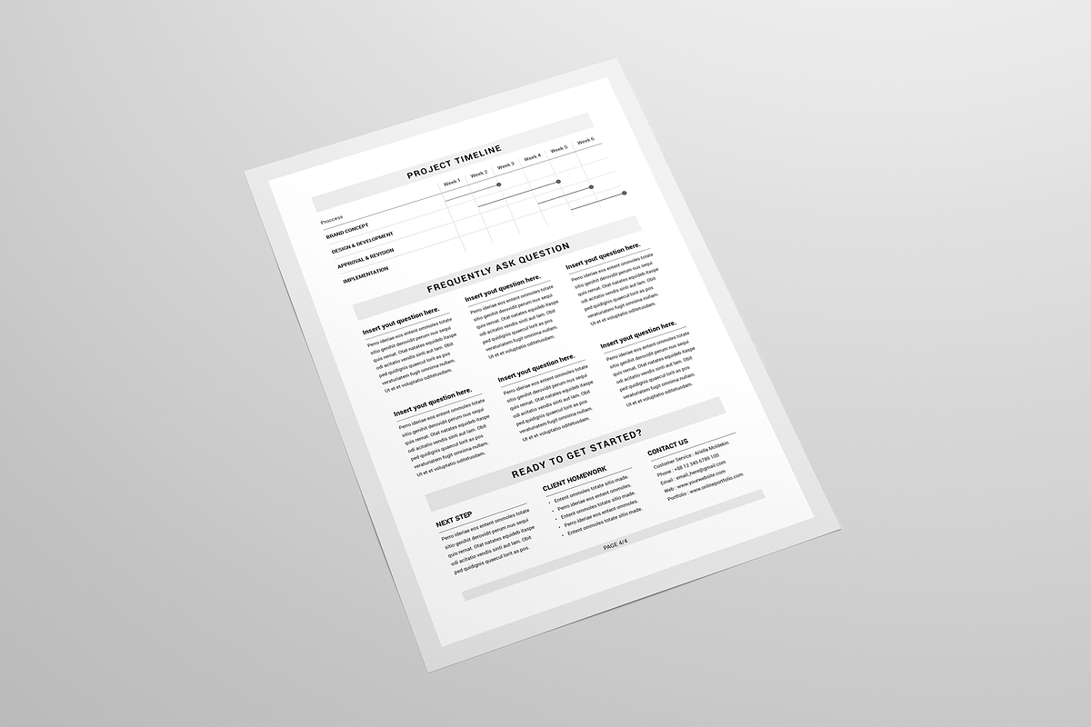 Services Guide | MS Word & Indesign, a Marketing Template by Leaflove