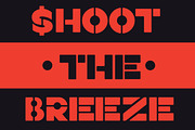 Slang Stencil Display Font, a Sans Serif Font by Fried Design Company (Thumbnail 12 of 15)