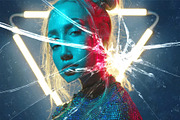 Shatter Broken Glass Photo Effect, a Layer Style Add-On by DesignerCandies (Thumbnail 3 of 5)