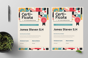 Geometric Potrait Certificate