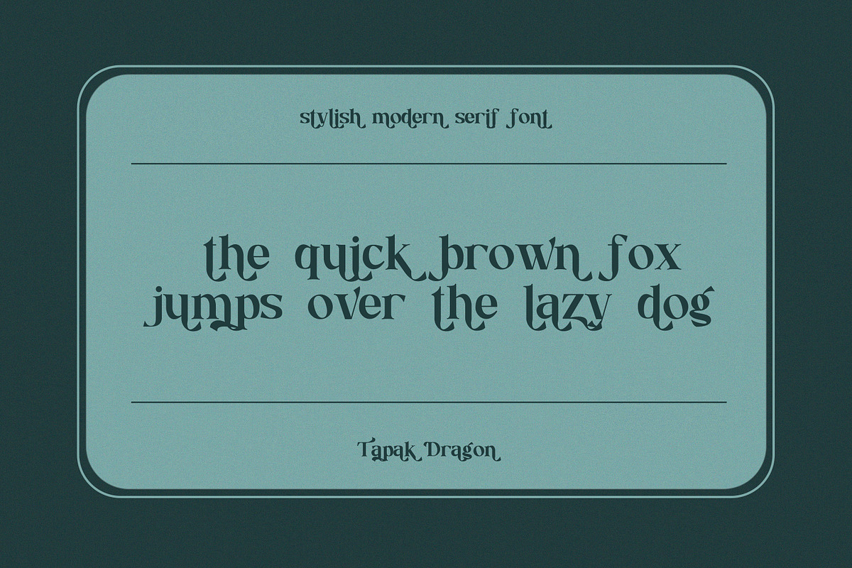 Tapak Dragon Serif Fonts, a Serif Font by mahstudios (Photo 9 of 15)