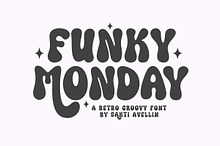 Funky Monday - Retro Groovy Font