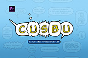 ANIMATED Speech Bubbles (Premiere), a Presentation Template by Atamotion (Thumbnail 1 of 8)