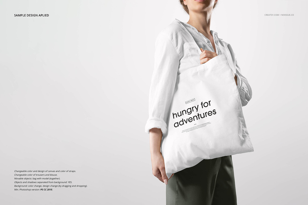 Noissue Tote Bag Mockup Bundle, a Packaging Mockup by creatsy5 (Photo 59 of 67)