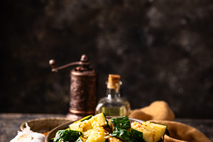 Asian marinated cucumber with chili, a Food & Drink Photo by Yulia Furman