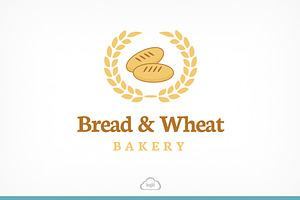 Bread & Wheat Logo Template