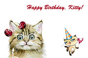 HAPPY BIRTHDAY, KITTY!, a Graphic by dm_art (Thumbnail 2 of 2)