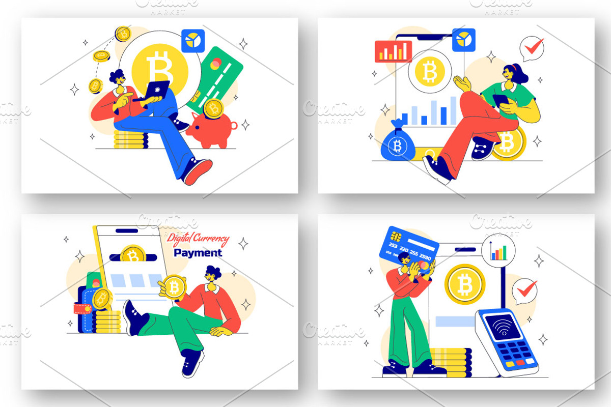 10 Digital Currency Payment, a Finance Illustration by denayunebgt (Photo 2 of 4)
