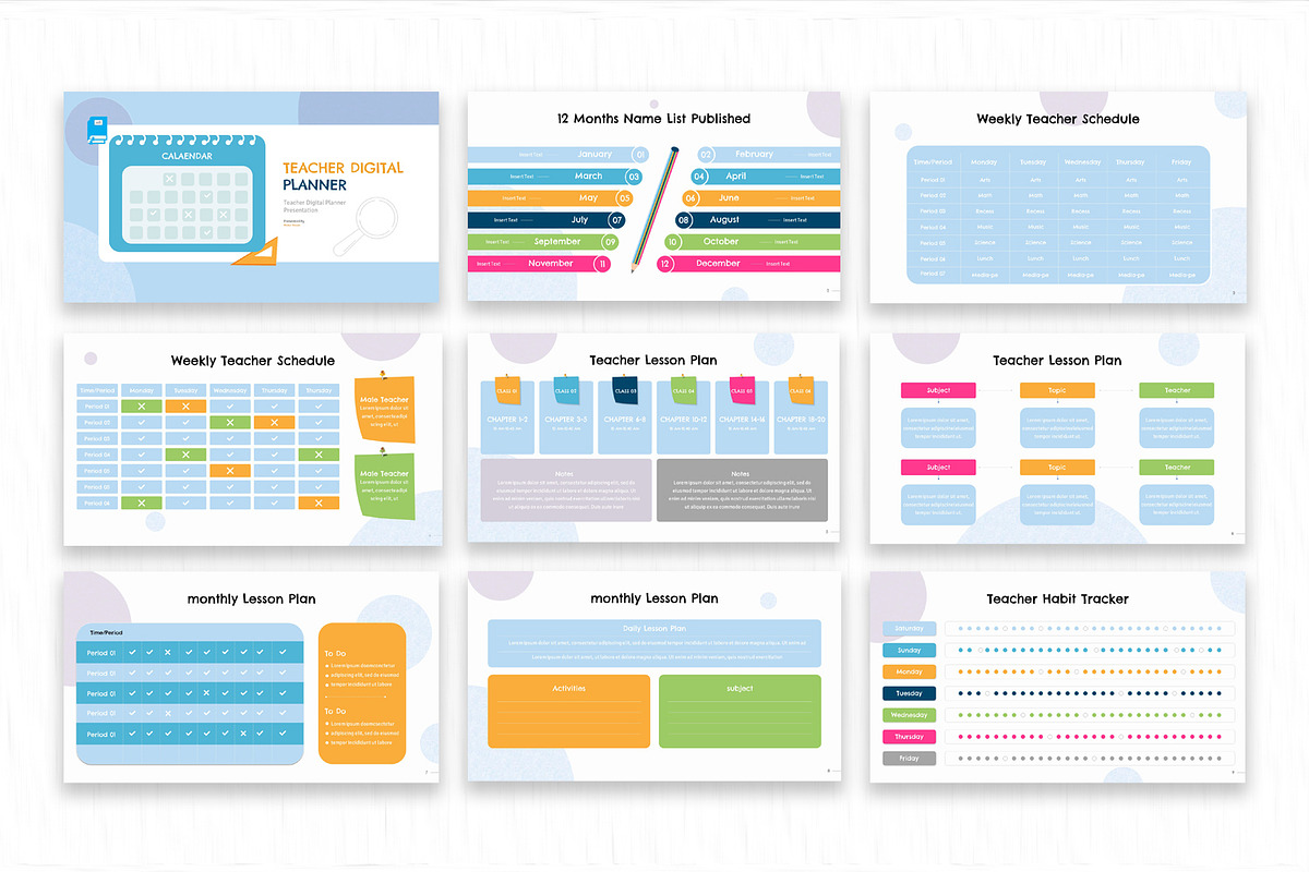 Teacher Digital Planner Presentation, a Presentation Template by SlideStack (Photo 3 of 5)