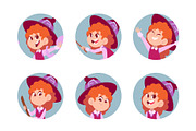 Little witch girl in purple dress, an Object Illustration by Onyx (Thumbnail 3 of 3)