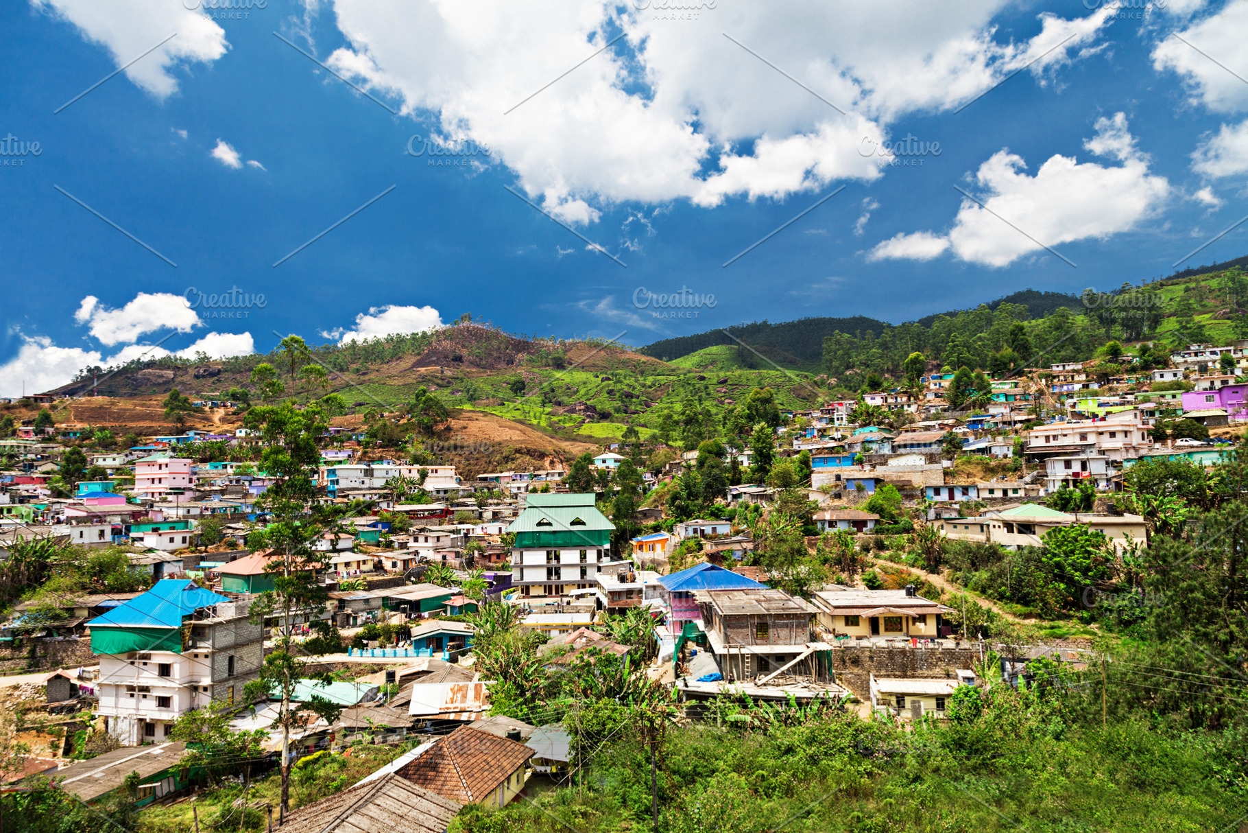 Landscape of Munnar town, a Photo by saiko3p
