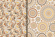 Set of 10 seampless pattern Baroque, a Pattern Graphic by NataLito (Thumbnail 2 of 6)