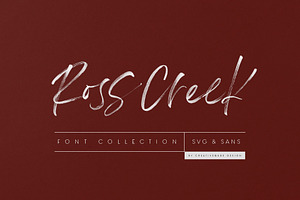 Ross Creek SVG & Sans Font Duo