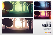 Forest banners, an Illustration by Leo Edition (Thumbnail 1 of 5)