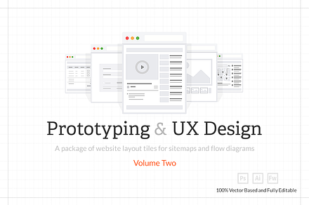Tiles for Wireframes & Flowcharts V2