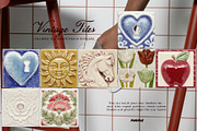 Vintage Tiles: Frames, Backgrounds, an Object Graphic by Purple (Thumbnail 11 of 12)
