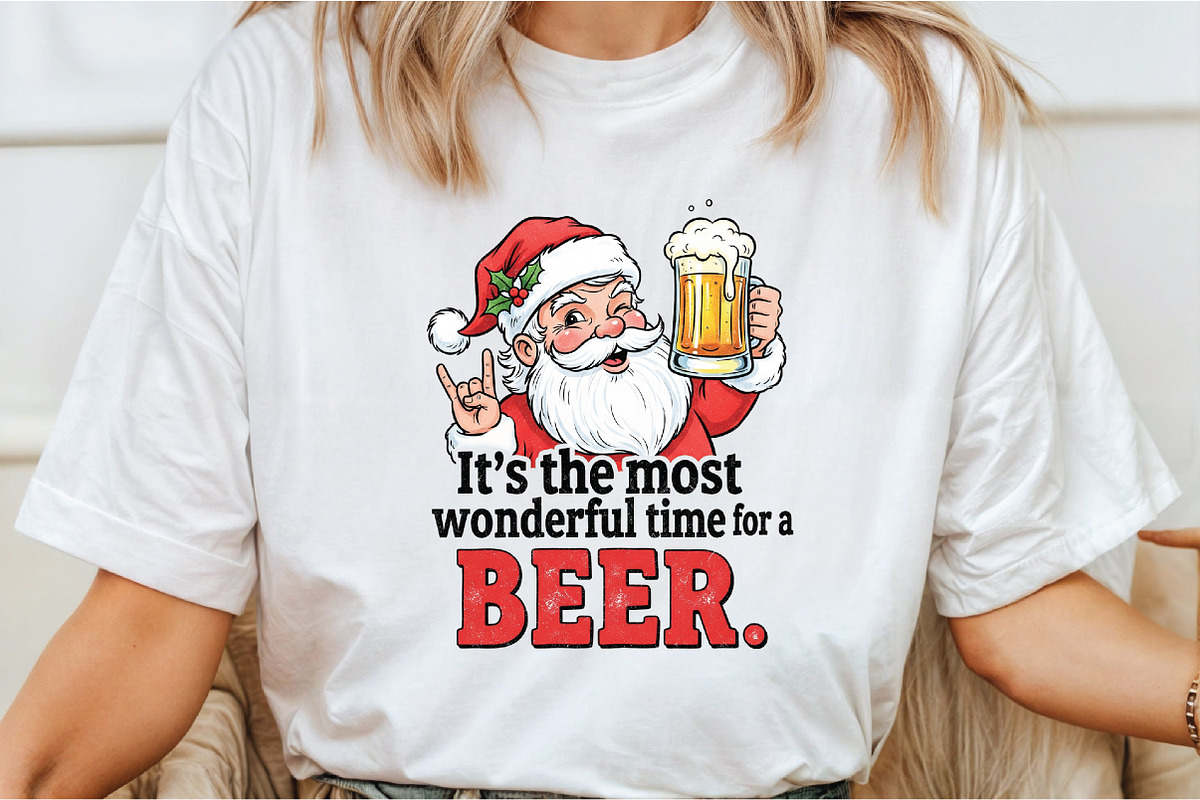 Funny Santa Christmas Sublimation, an Illustration by Libby Wishes (Photo 2 of 5)