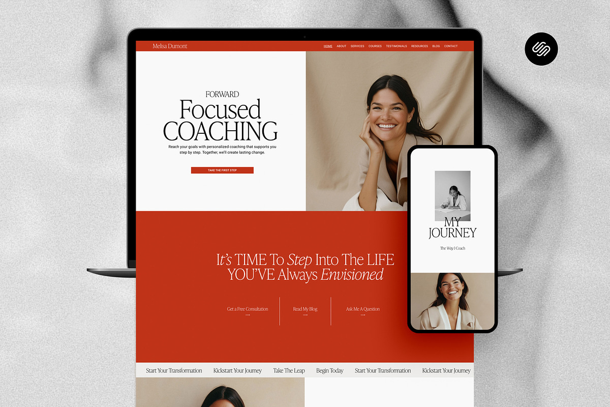 Squarespace 7.1 Website Template, a Squarespace Template by The Soft Voice (Photo 1 of 10)