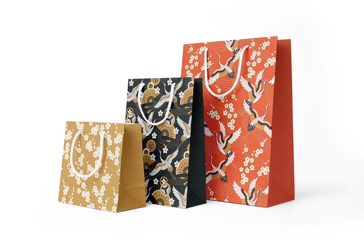 Japanese seamless patterns., a Pattern Graphic by Anna Smirnova (Photo 9 of 16)