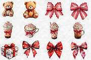 Coquette Valentine Clipart Bundle, an Illustration by Designworld (Thumbnail 4 of 6)