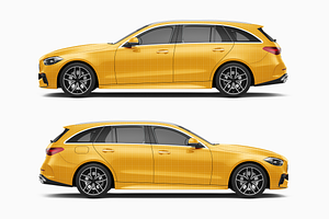 Station Wagon Mockup 4