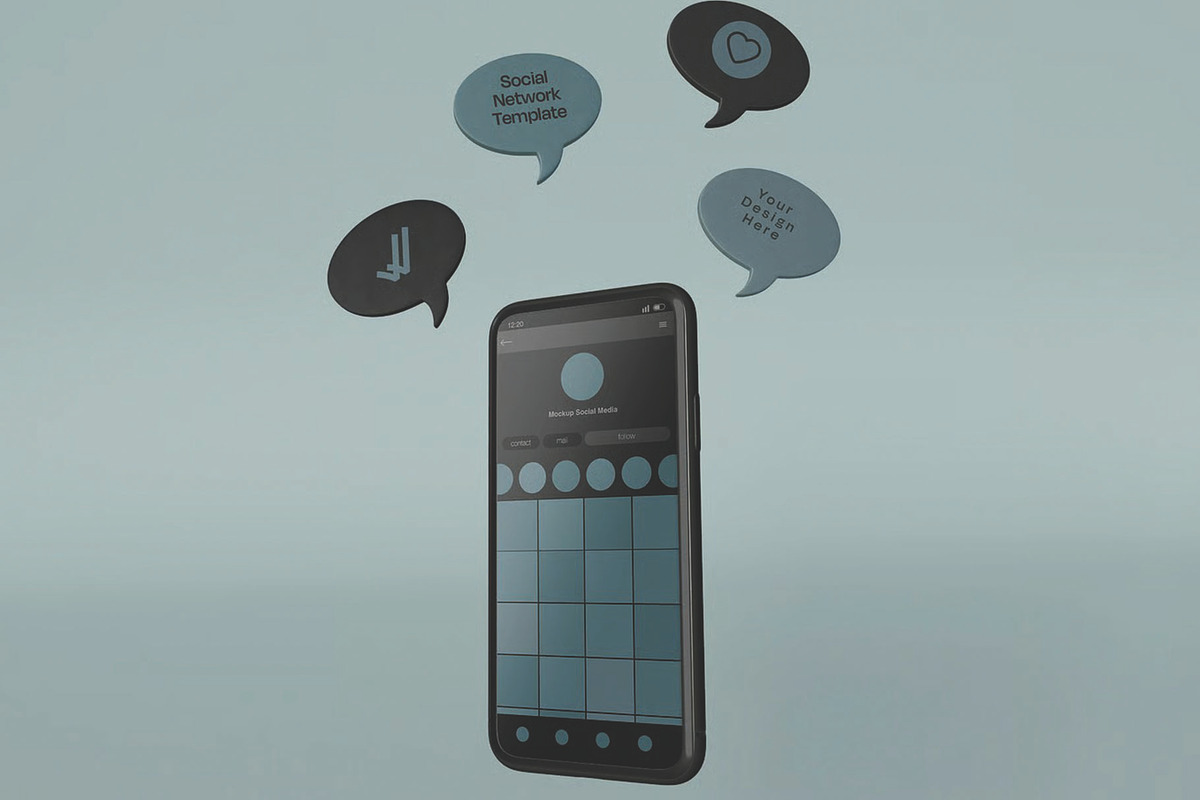 Smartphone Screen Mockup, an Advertising Mockup by skybluecreative (Photo 2 of 3)