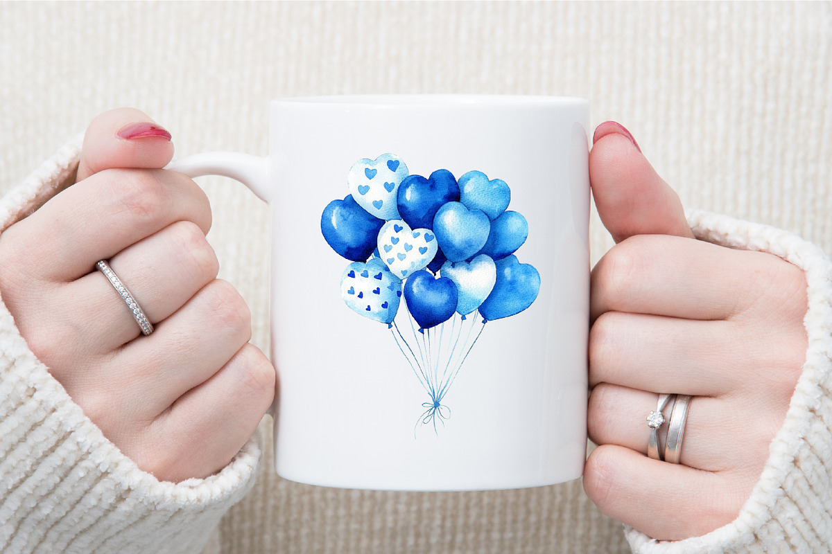 Navy Sky Blue Baby Nursery Clipart, an Illustration by Sublimation Artist (Photo 5 of 6)