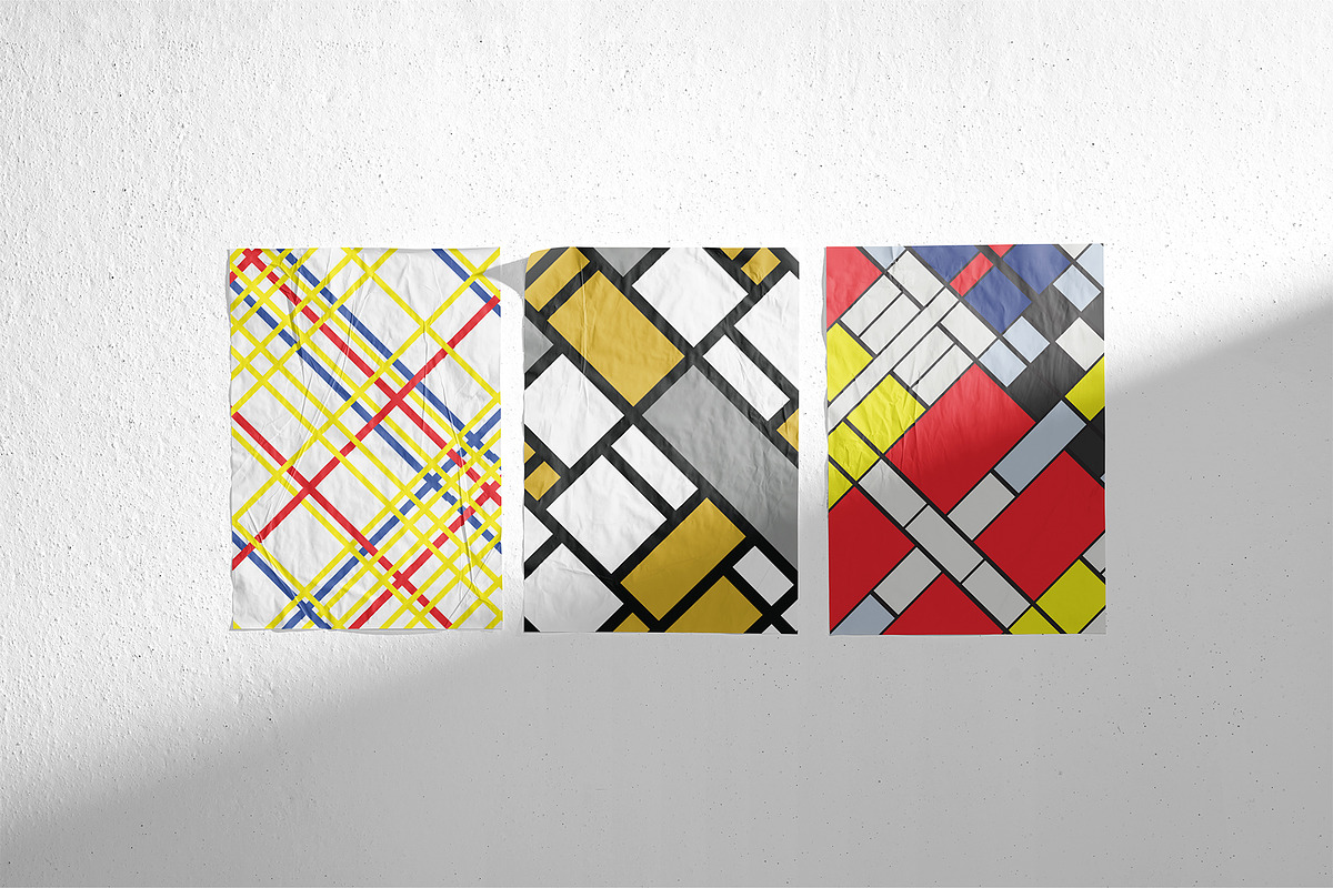 Neoplasticism Patterns, a Pattern Graphic by