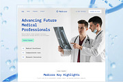 Medical School Website UI Figma, an UI Kit Template by peterdraw (Thumbnail 1 of 7)
