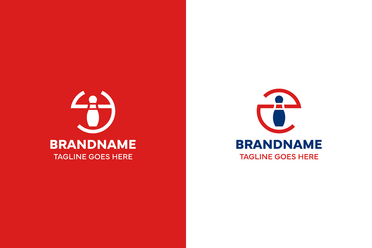 Letter Y Z Bowling Pin Logo Set, a Branding & Logo Template by Pray Art Design Studio