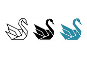 Origami Swan Vector Design, a Solid Icon by Artonix (Thumbnail 2 of 2)