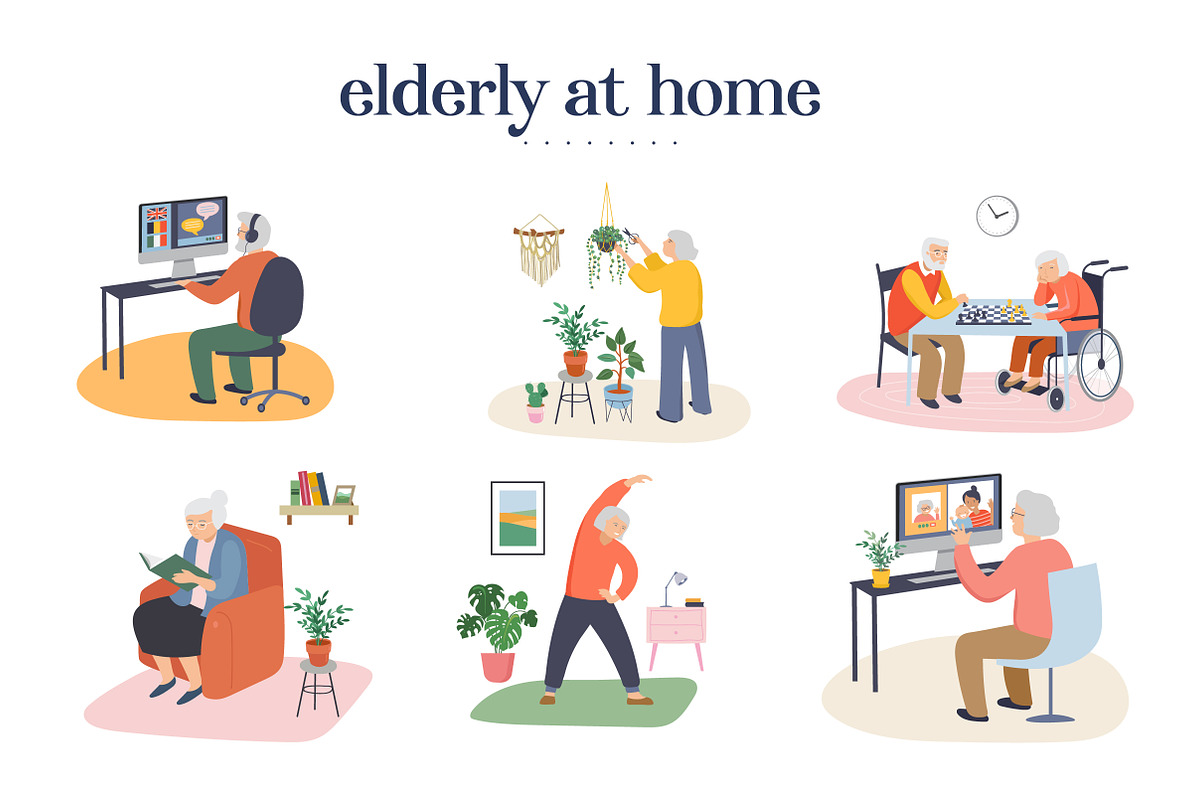 Stay at home, set of illustrations, an Education Illustration by Marish (Photo 6 of 7)